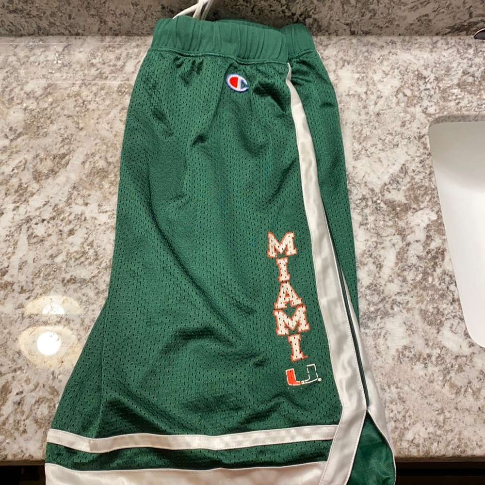 Miami Hurricanes XL basketball shorts